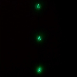 Guirnalda Luces Navidad Arboles 20 Leds Color Verde. Luz navidad interiores IP20 A Pilas 3AA (No Incluida)