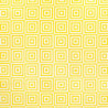 Mantel Hule Rectangular Rombos Amarillos. Impermeable Antimanchas PVC 140 cm. x 20 metros. Rollo Recortable. Interior y Exterior