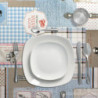 Mantel Hule Rectangular Menu Restaurante Impermeable Antimanchas PVC 140x250 cm.  Recortable Uso Interior y Exterior
