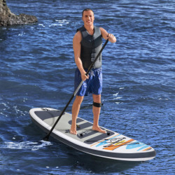 Tabla Paddle Surf Con Remo y Asiento White Cap 305x84x12 cm.