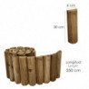 Bordura madera 6x30 (Alt.) cm. Longitud 2,5 metros. Bordo madera Flexible, Rollborder madera. MaderaTratada, Delimitador Jardin