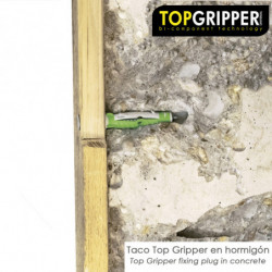 Blister Tacos Topgripper Bimaterial Con Tornillos Ø 5 mm. 50 Piezas Taco Anclaje Universal, Taco Hormigon, Taco Pladur,