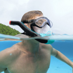 Mascara Snorkel Doble Tubo Adulto Talla L / XL. Visión 180º