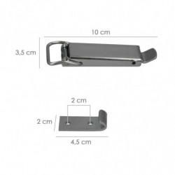 Cierre Caja Con Enganche Plano 100 mm. (Caja 25 unidades)