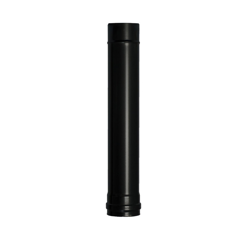 Wolfpack Tubo de Estufa Pellet Acero Vitrificado Negro Ø 80 mm. Longitud 50 cm. Estufas de Leña, Chimenea, Alta resistencia,